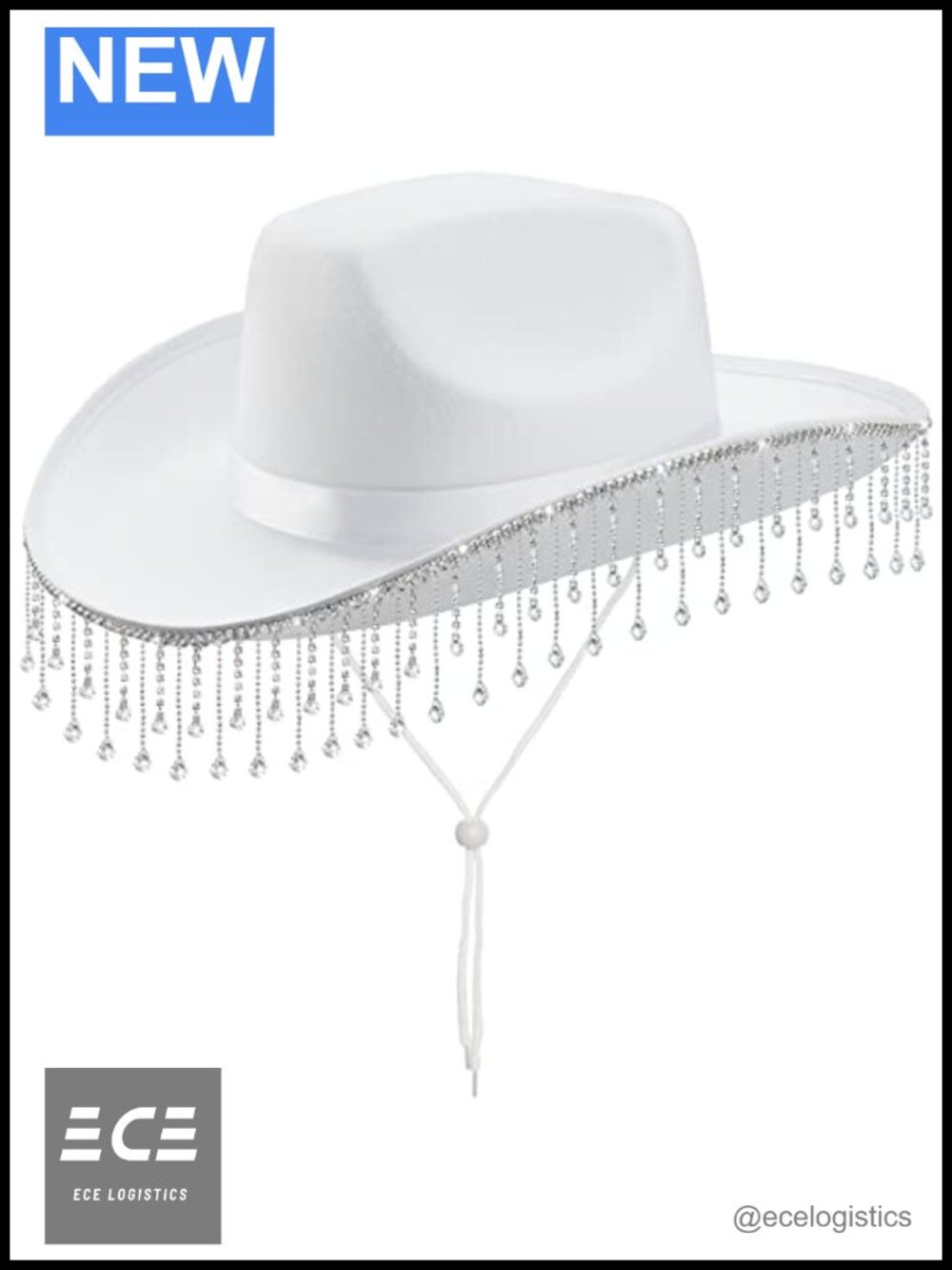 Rhinestone Cowboy Hat Bridal Bachelorette Felt Western Party